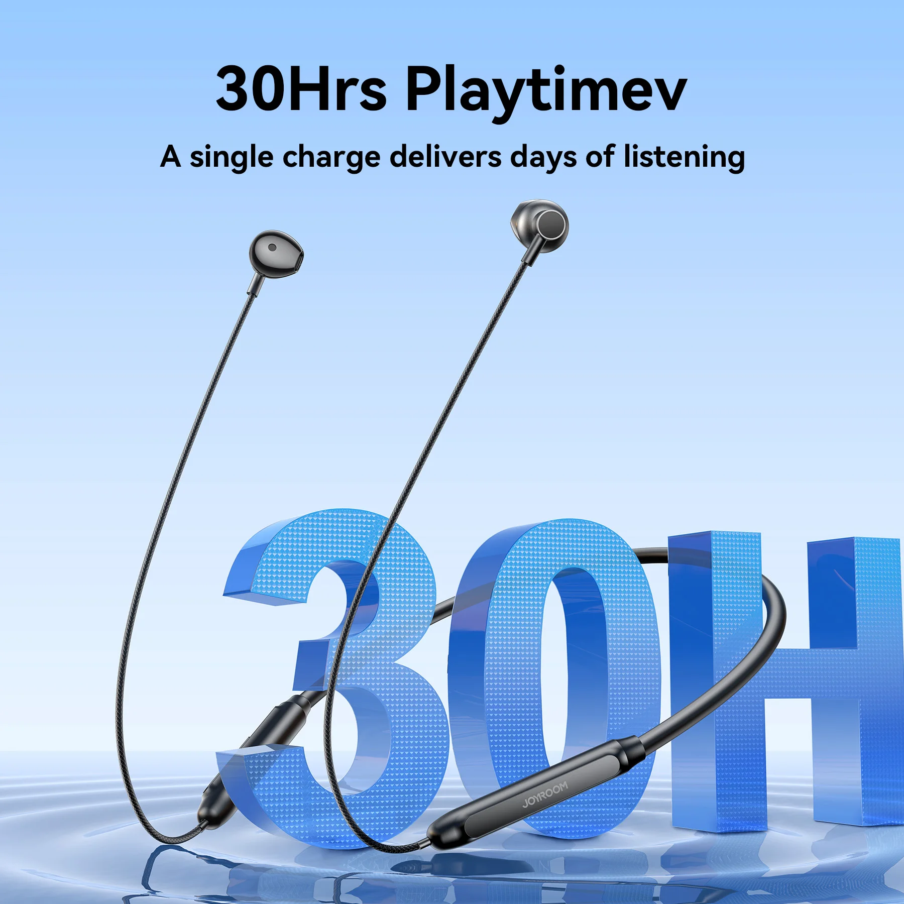 Joyroom Bluetooth Earphones Wireless Headphones Magnetic Sport Neckband Neck-hanging Earbuds Wireless Blutooth Headset with Mic
