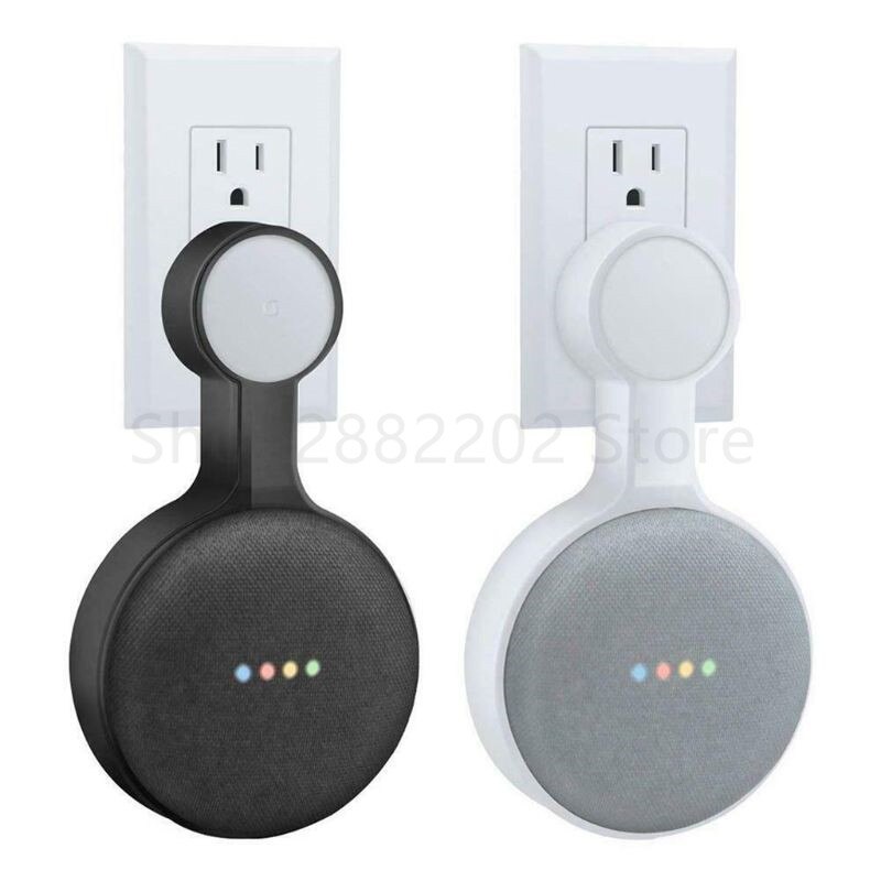 Soporte con altavoz para pared, colgador de pared para Google Home, miniasistente de voz, suministros de baño y cocina