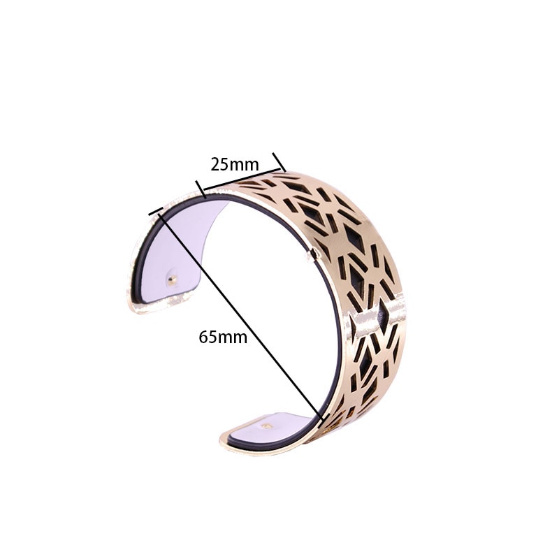 Pulseira de braço, faça você mesmo, pulseira de couro reversível, bracelete de mulher, cor dourada