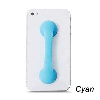10pcs/lot smartphone single finger Grip, phone handle grip for smartphone accessories Universal Elastic Band Strap: Blue