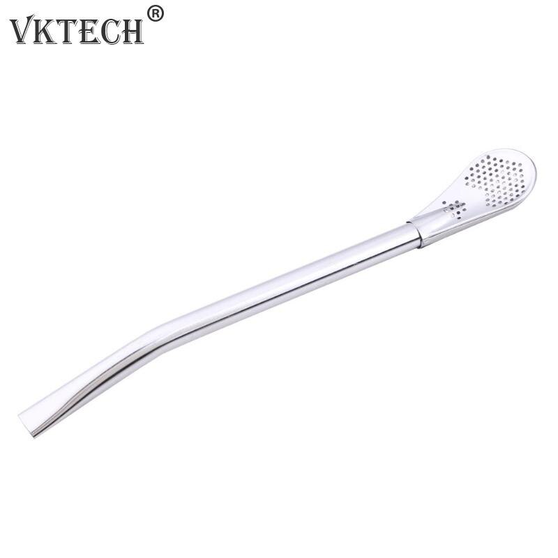 Łyżka słomka robić picia ze stali nierdzewnej filtr robić herbaty yerba kumpel słomki robić herbaty Bombilla gurda wielokrotnego użytku akcesoria robić herbaty zmywalne akcesoria barowe