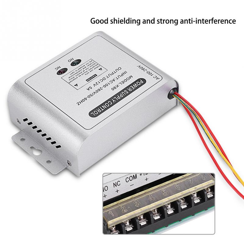 K90 Superieure DC 12 V Deur Toegangscontrole Systeem Schakelaar Voeding Adapter 5A/AC Sterke Anti -interferentie 110 ~ 240 V