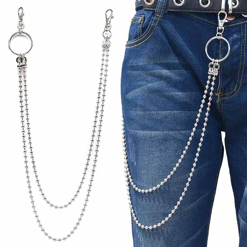 Straße Big Ring Anhänger Schlüssel Kette Rock Punk Hose Hipster Schlüssel Ketten Hose Jean Keychain HipHop Portachiavi Kpop Zubehör: 77