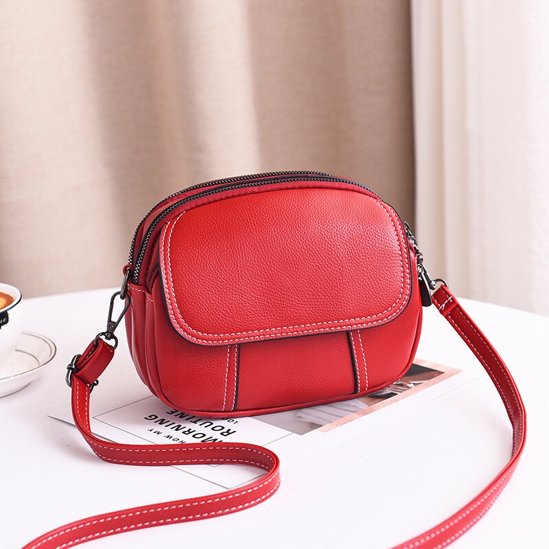 Borse da donna di moda borsa a tracolla in morbida pelle Pu borsa a tracolla piccola da viaggio Casual da donna di alta qualità 2022 Sac: red crossbody bag