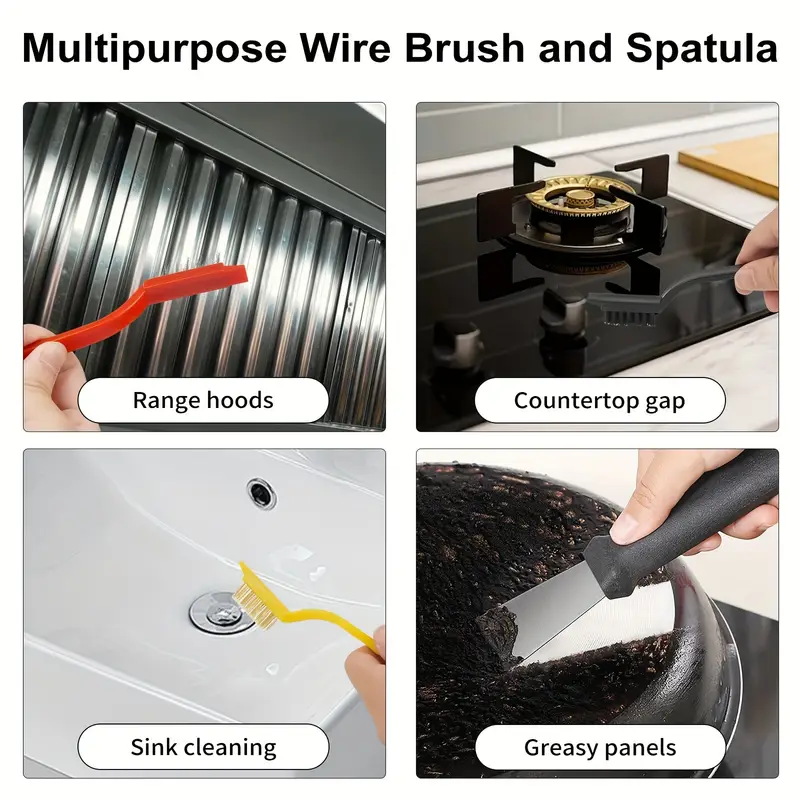 Kitchen cleaning tool set, gap cleaning brush, multifunctional small corner groove window track bathroom kitchen tool brush