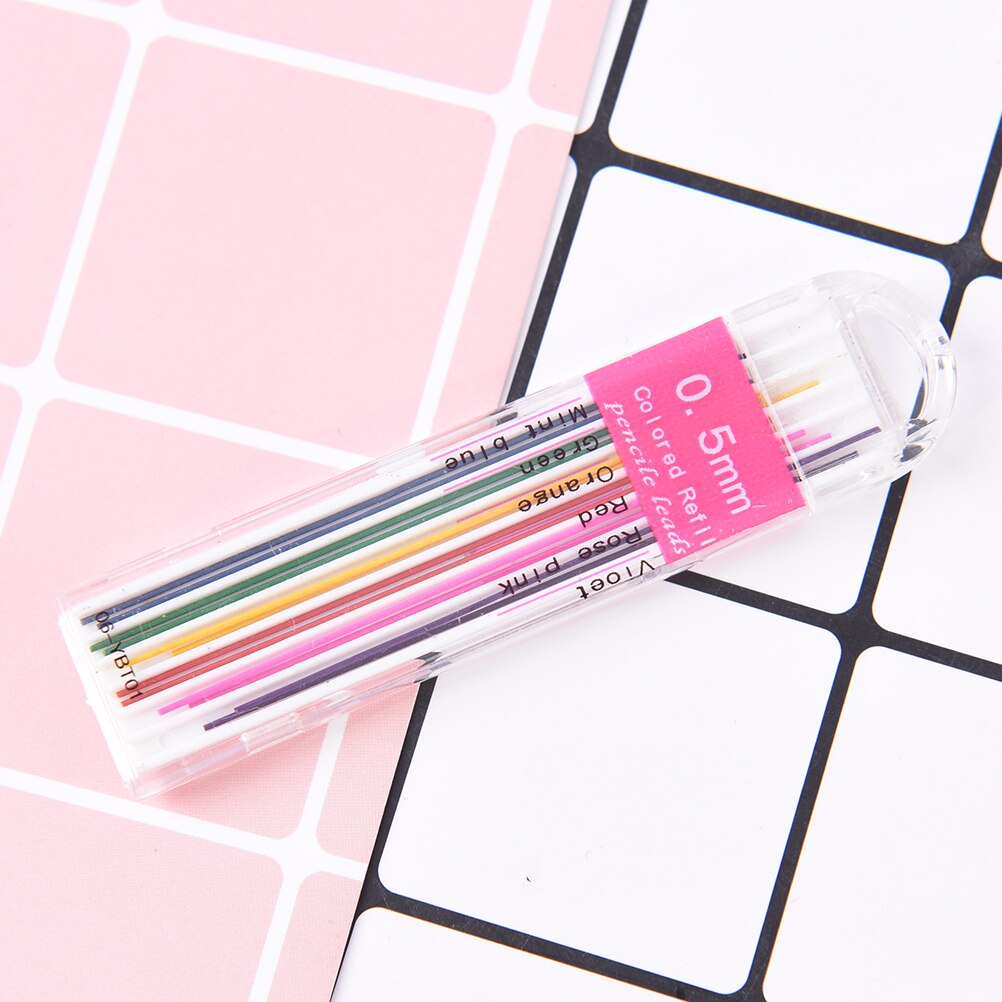 12 Pcs/Set mechanical pencil lead 0.5mm mechanical pencil leads premium anti-cracking pencil refill