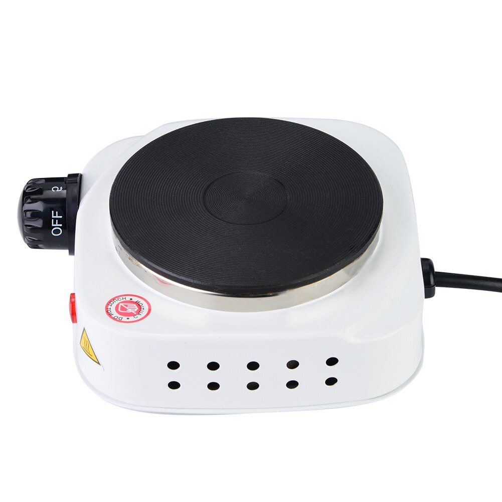 Mini Portable 500W Electric Mini Stove Plate Cooking Plate Multifunctional Kitchen Home Heater (US Plug 110V)