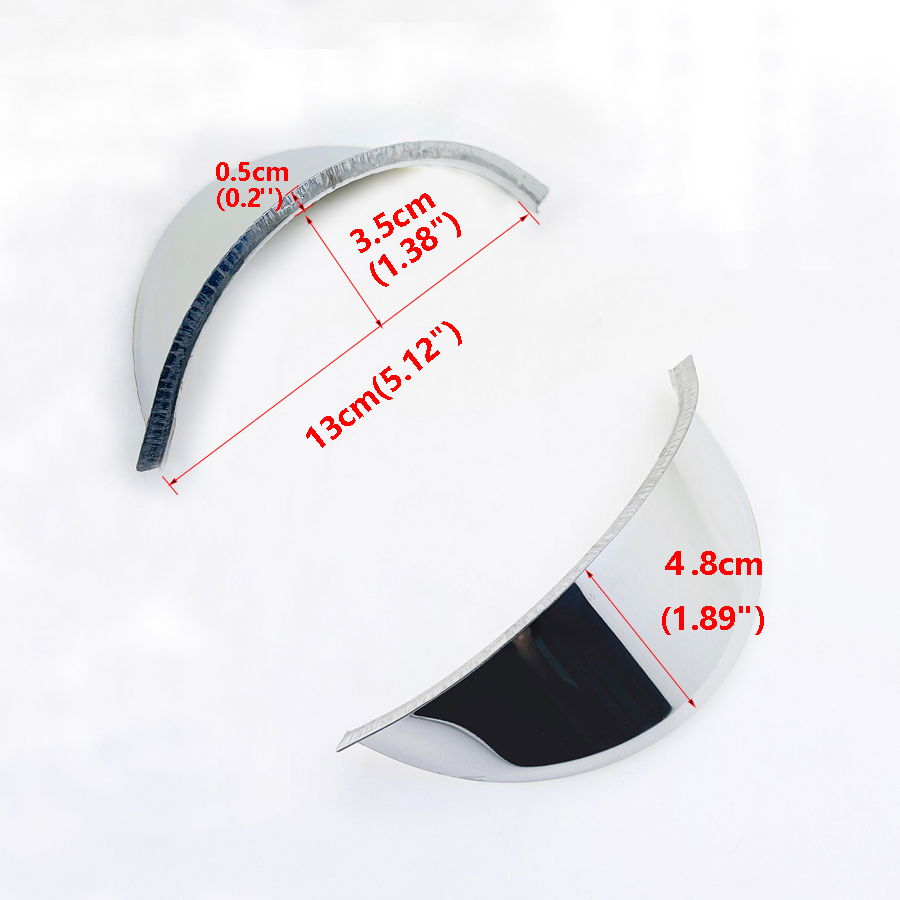 Para Benelli Vespa Triumph, visera de faro de motocicleta de Metal cromado, cubierta Universal de faro a prueba de lluvia para motocicleta y Scooter