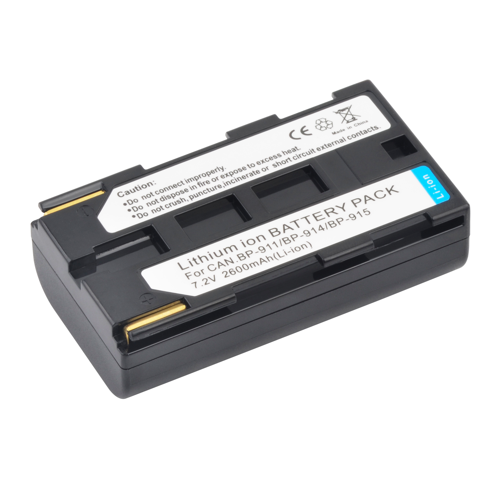 BP-911 BP-911K BP 911 BP-914 BP-915 Battery and Charger for Canon BP911 BP914 BP915 E1 E2 E30 ES50 ES6500V ES7000V ES8000V: WHITE