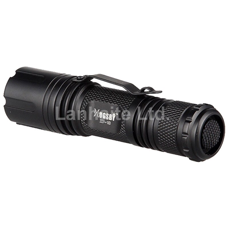 Hugsby XP-18 Cree XP-E R3 250 Lumens 3-Mode LED Flashlight - Black ( 1xAA / 1xCR123 / 1x16340 / 1x14500 )