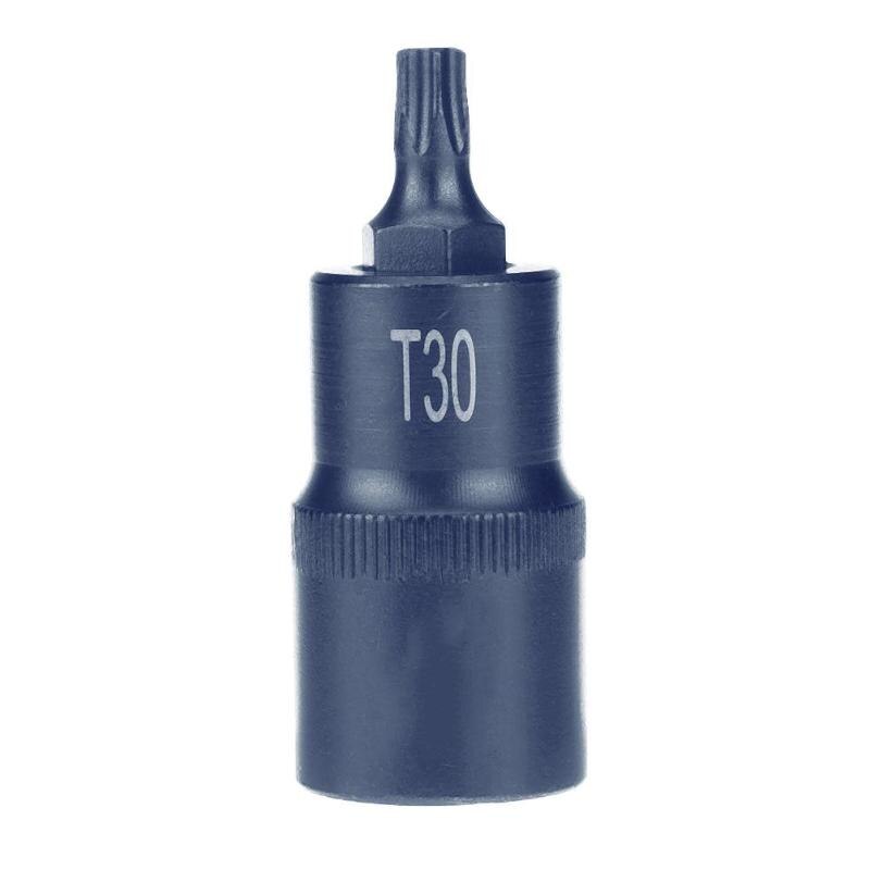 Destornillador Torx 1/2 adaptador de brocas T30 T35 T40 T45 T50 T555 T60 T70 adaptador de tornillo herramienta de mano: T30