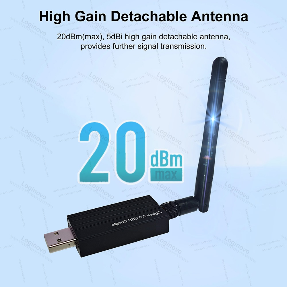 Zigbee 3.0 USB Dongle Universal ZigBee Gateway Hub For Home Assistant ZigBee2MQTT Door Window Temperature Humidity Motion Sensor