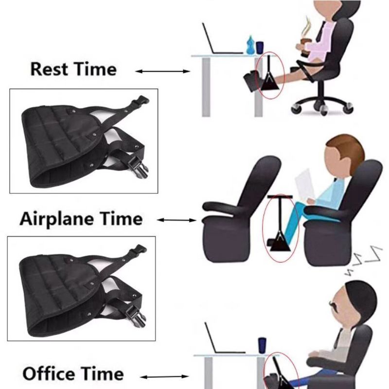 Draagbare reisaccessoires verstelbare hoogte voetensteun hangmat voetensteun kantoor voetensteun
