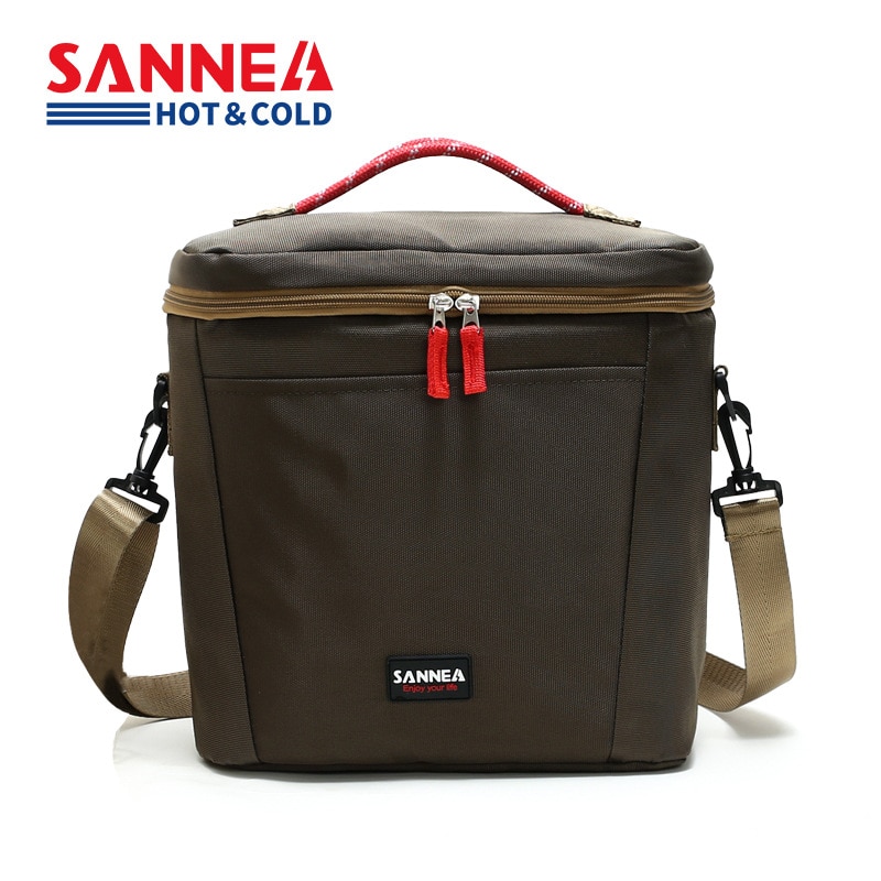 Sanne Stijl 10L 600D Waterdichte Oxford Doek Koeltas Draagbare Thermische Geïsoleerde Ijs Zak Herbruikbare Picknick Koeltas Lunch