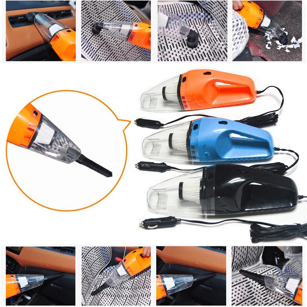 120w grote krachtige nat- en droogzuigers 780g 12v autostofzuigers 4000pa 5m oranje, blauw, zwart