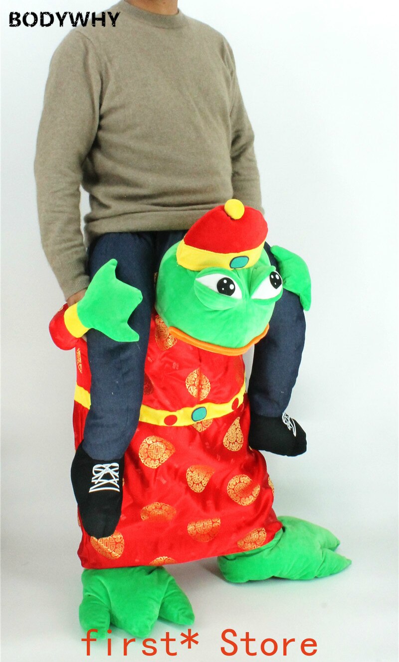 Advertising Fortune Frog Mascot Costume Cosplay Suits Adults Party Game Fancy Dress Outfit Carnival Halloween Easter Clothing