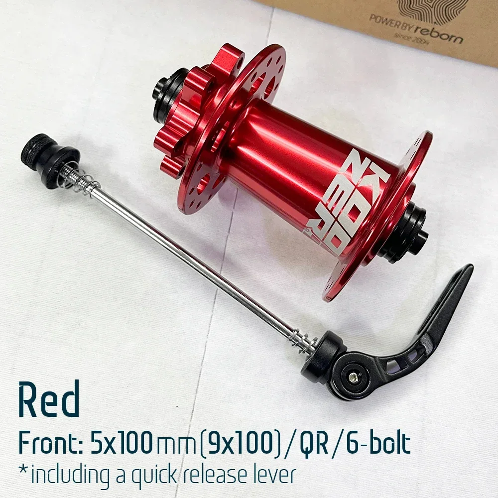 Koozer XM490pro Front MTB 5x100mm QR 9x100mm TA 15x100mm THRU 28H 32 Holes 6 Bolts Disc 2 Sealed Bearing Bike Parts Bicycle Hub