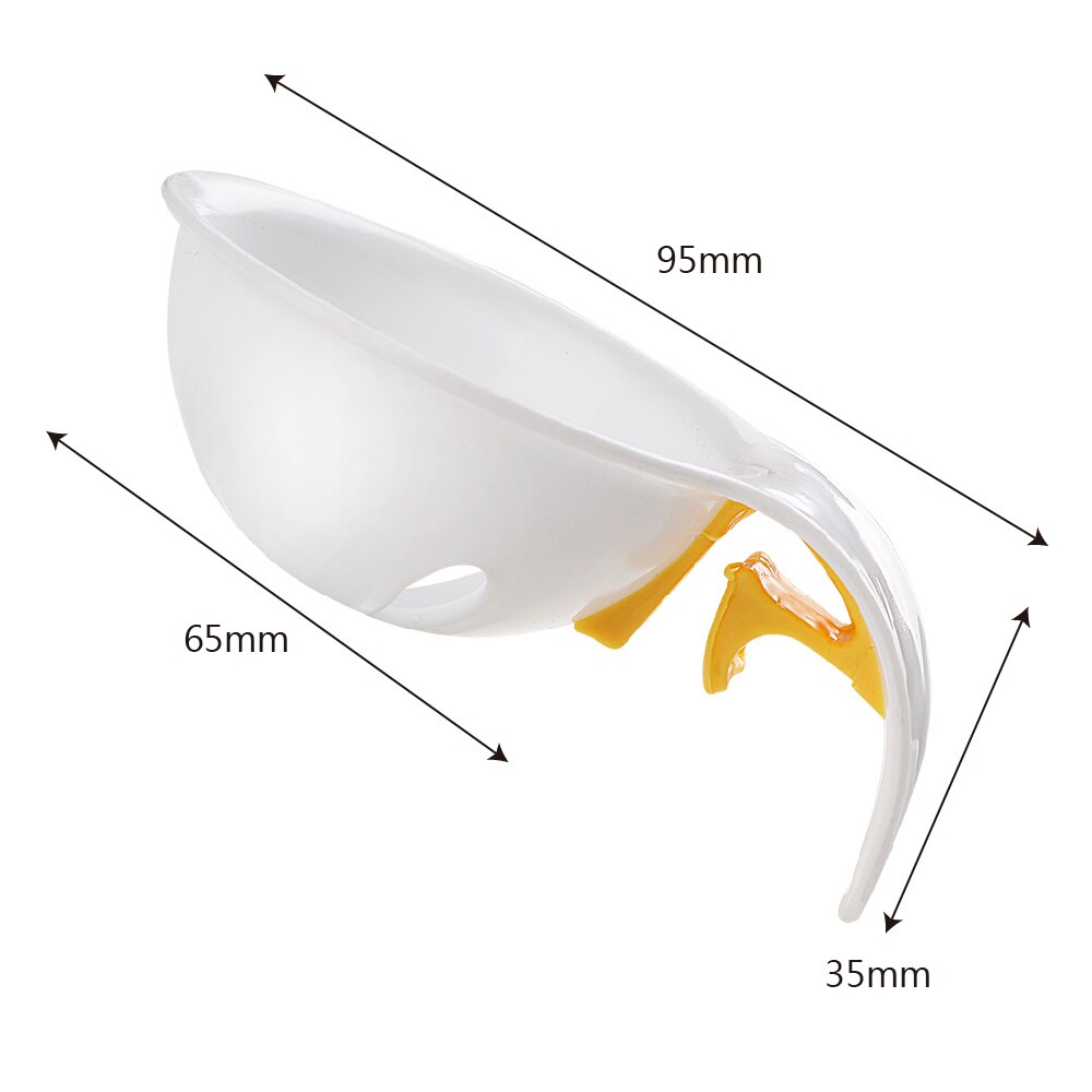 HILIFE Plastic Plastic Chef Dining Cooking Gadget White Yolk Sifting With Silicone Fixed Hook Home Kitchen Tool Egg Separator