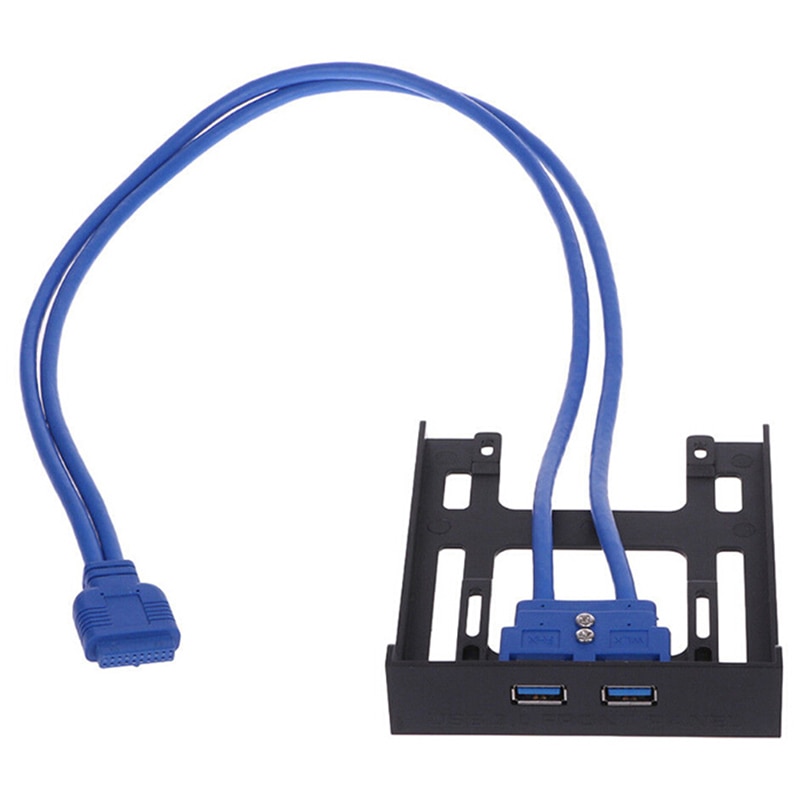 20Pin 2 Port USB 3.0 Voorpaneel Kabel Adapter USB3.0 Hub Plastic Expansie Beugel voor PC Desktop 3.5 &#39;&#39;Floppy bay