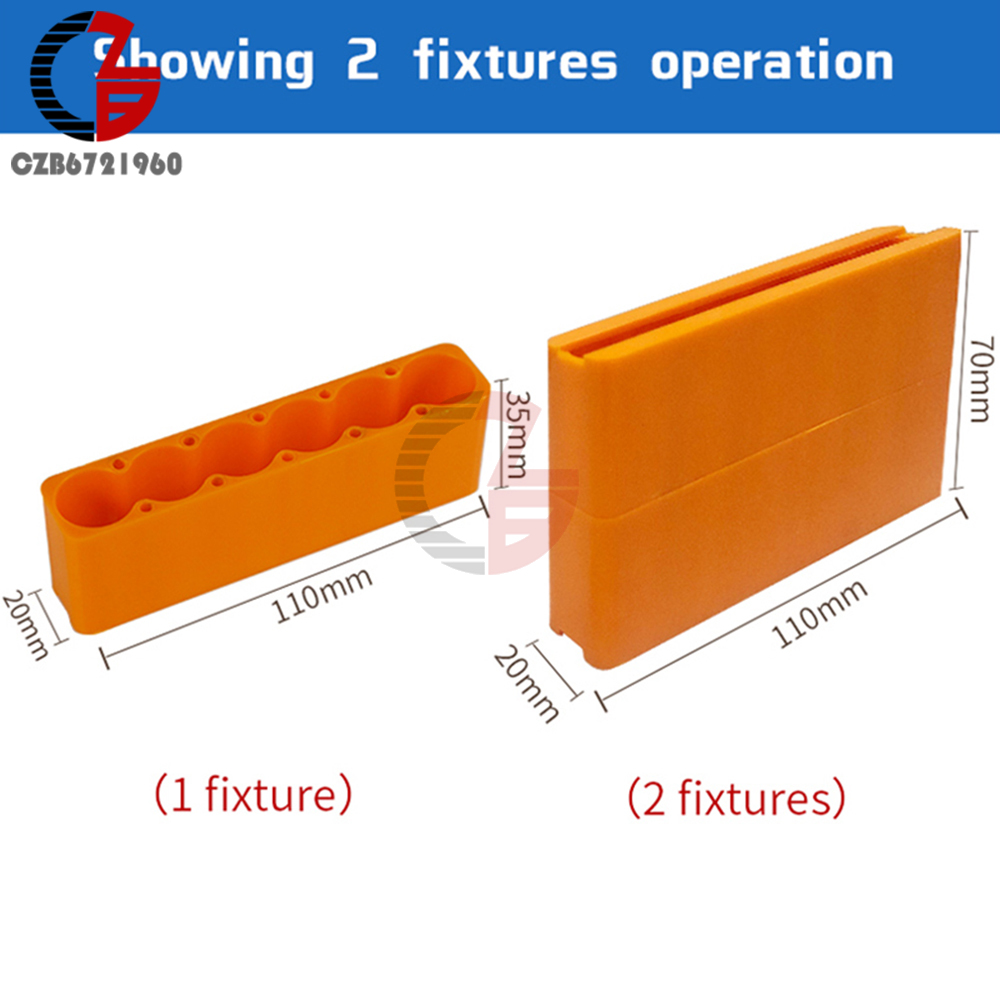 18650 Lithium Battery Pack Fixture Single Row Double Sided Spot Welding Plastic Fixed Fixture Battery Packs Soldering Tool