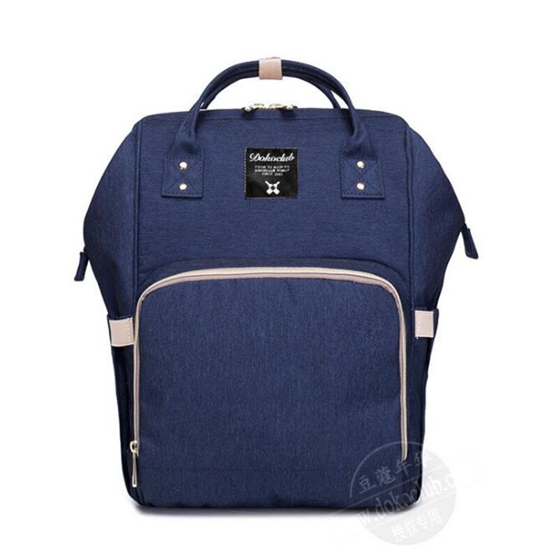 Dokoclub Baby Windel Tasche Große Kapazität Windel Tasche Reise Rucksack Mumie Pflege Taschen Multifunktionale Mutterschaft Tasche für Mutter: Marine Blau