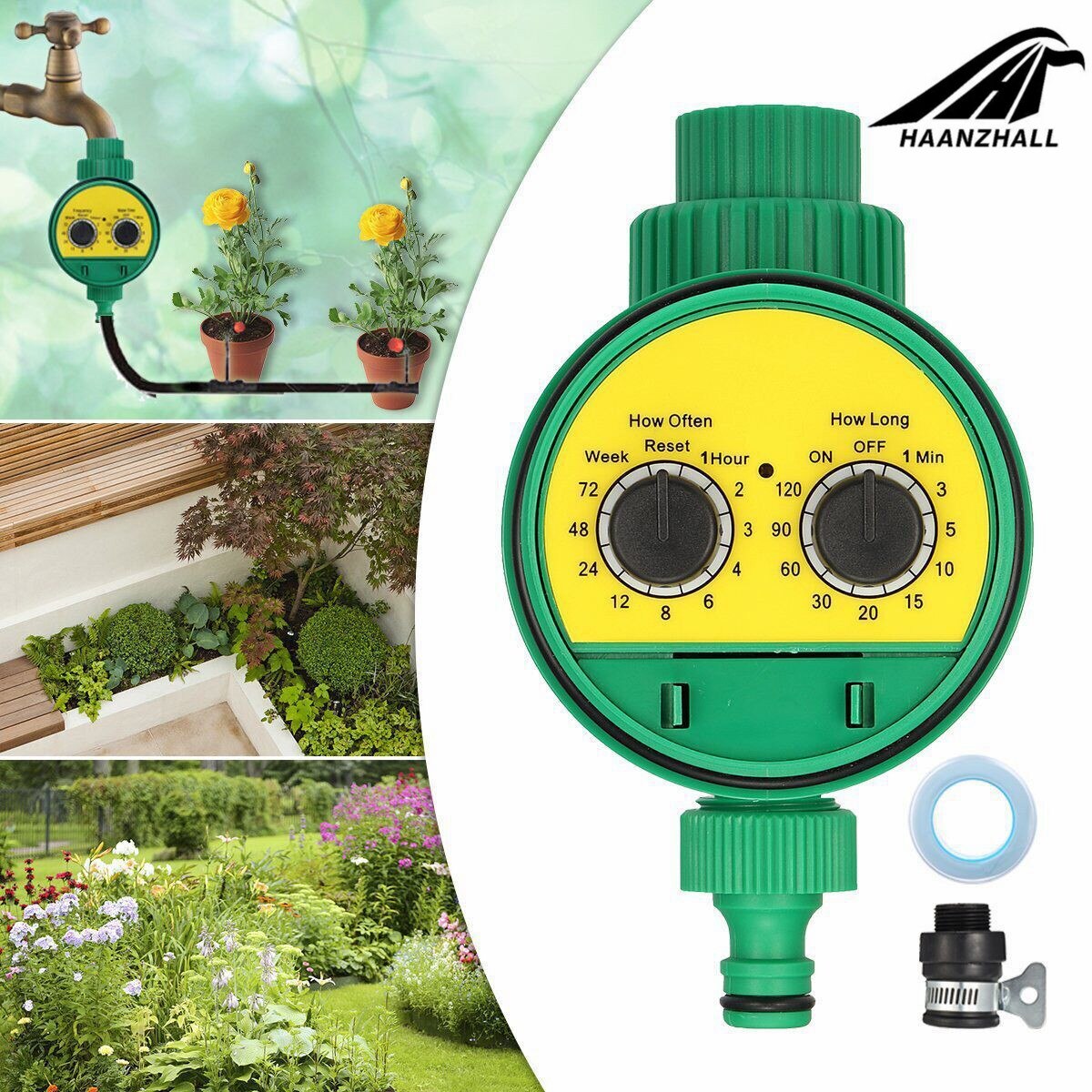 Automatische Tuin Watering Timer Elektronische Huis Tuin Kogelkraan Irrigatie Controller Water Timer Voor Tuin Irrigatie Systeem