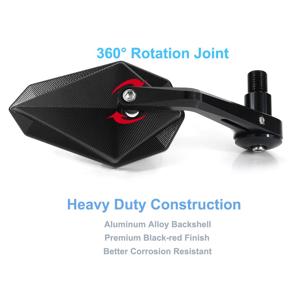 Motorcycle Rear View Side Mirror Cafe Racer CNC Handlebar Bar End Mirrors Fit For YAMAHA XSR900 XSR 700 TMAX 500 Tmax530