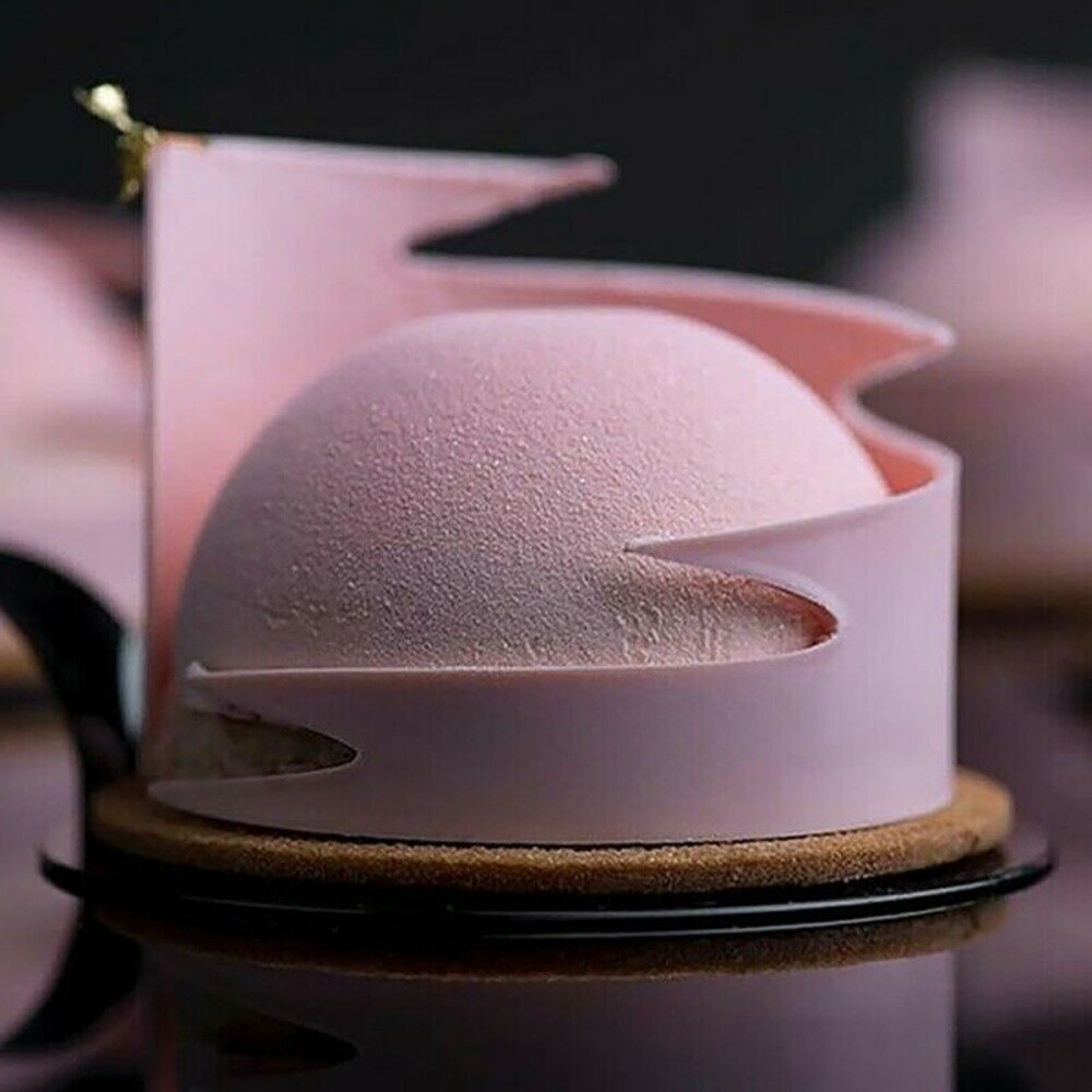 6 Cavity Half Ball Sphere Cake Silicone Mold Chocolate Cupcake Baking Pan Mould