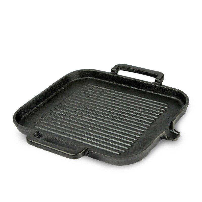 Frying Pan Korean Induction Cooker Baking Tray Square Barbecue Tray Teppanyaki Smokeless Non-stick Barbecue Pot Barbecue Supplie