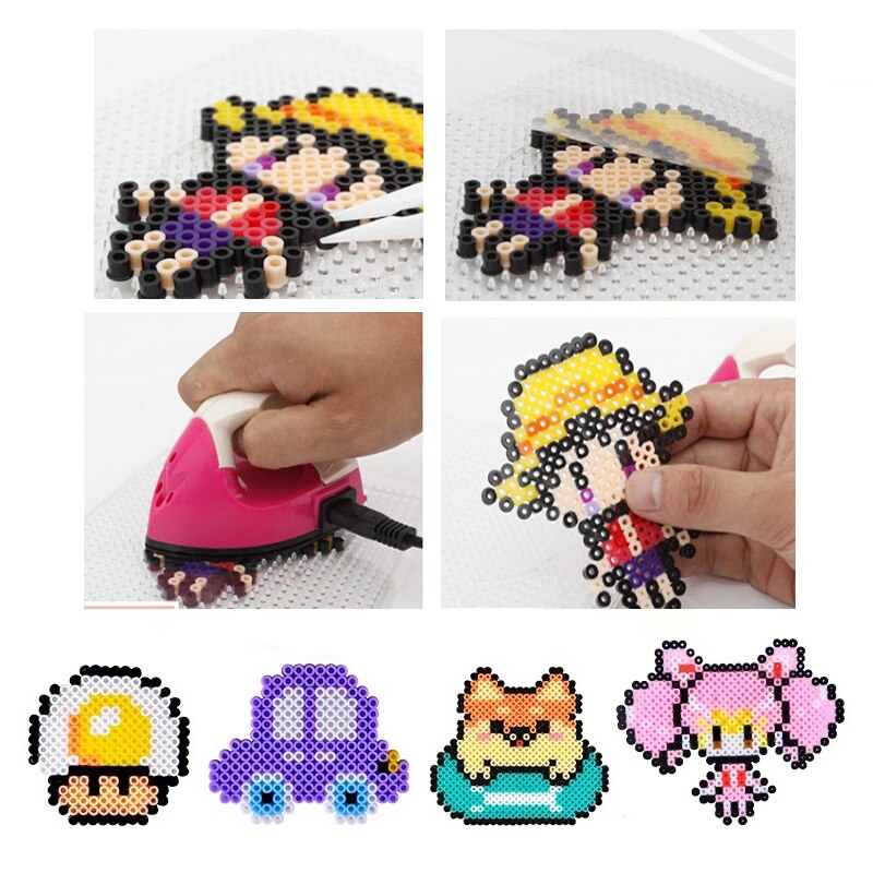 2.6mm Mini Hama koraliki koraliki do łączenia zestaw puzzle zabawki 24 48 72 kolor Hama koraliki Diy puzzle wysokiej jakości Handmade prezent zabawka dla dzieci