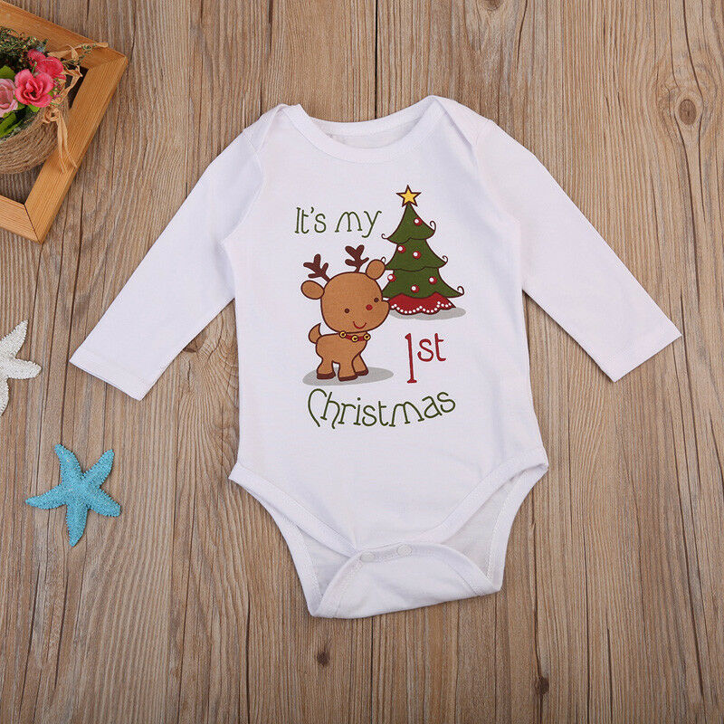 Schattige herten baby meisjes bodysuit jongens bodysuit jumpsuit outfit kleding