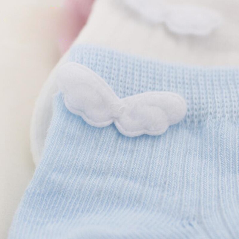 Spring Summer Soft Cotton Baby Socks Angel Wing Anti Slip Newborn Socks Infant Floor Socks Boy Girl 3-12 Months Recien Nacido