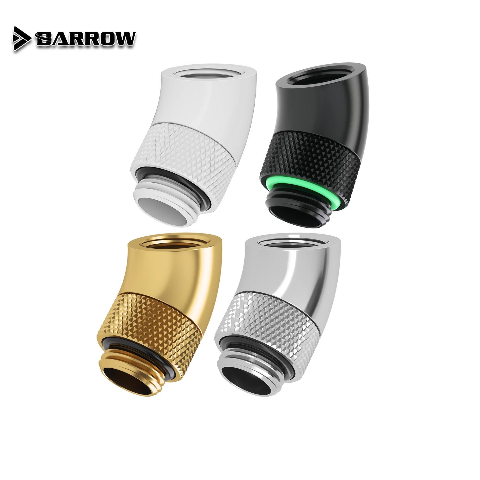 Barrow  g1/4 " 45- graders rotasjonskobling 360 svivelbend, vannkjølingsadapter twt 45-b01