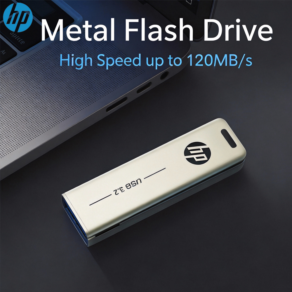 HP X796W USB3.2 Metal USB Flash Drive 256GB 128GB 64GB 32GB High Speed Sticks Personality PenDrive