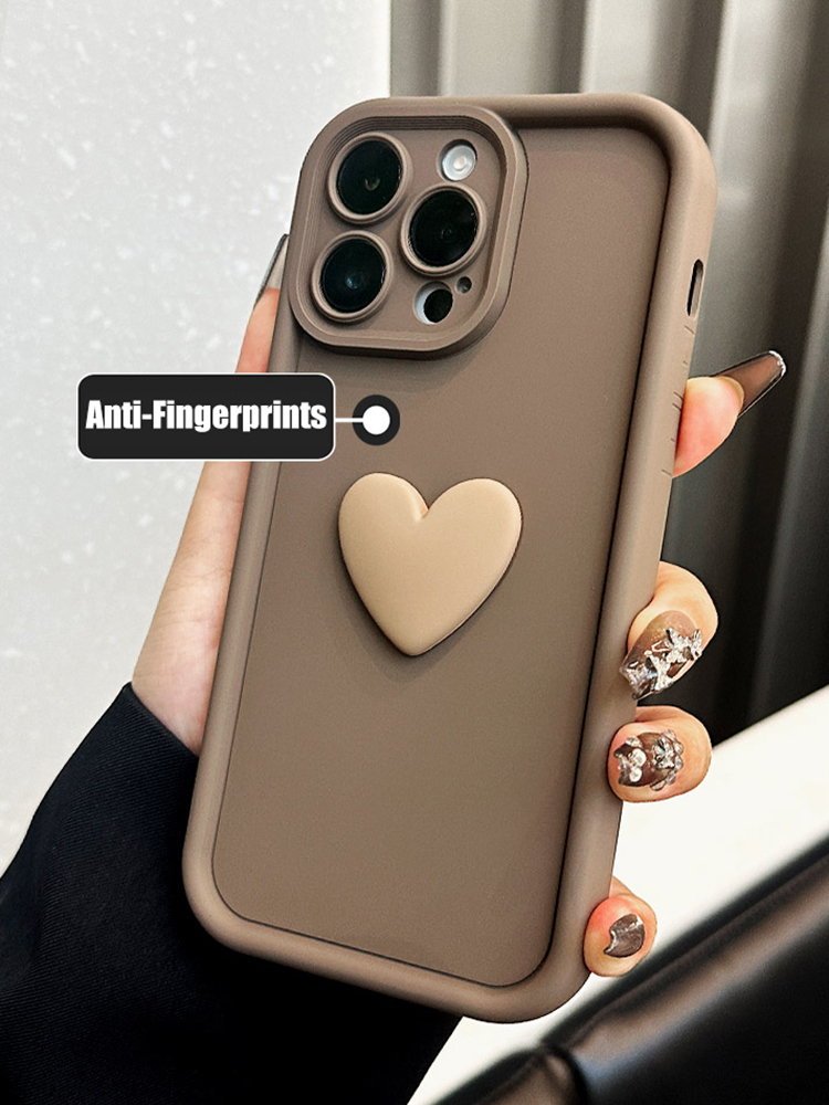 Poko  m3 f3 pocox 3 schattig siliconen hoesje met hartje voor xiaomi mi poco  x3 pro  x 3 nfc  gt 5g dames matte zachte achterkant cover  x3 pro  x3 nfc