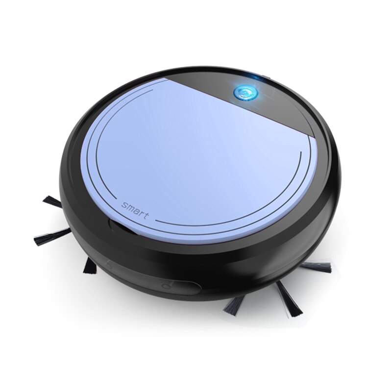 Robot aspirador automático que barre y friega, carga, para el hogar: Black Purple