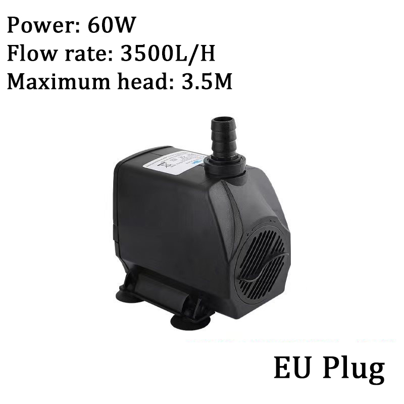 Bomba de água ultra silenciosa, mini ac220v, motor sem escova, submersível, adaptador de bomba de água para aquário, fonte de lago para jardim de tanque de peixes: 380V