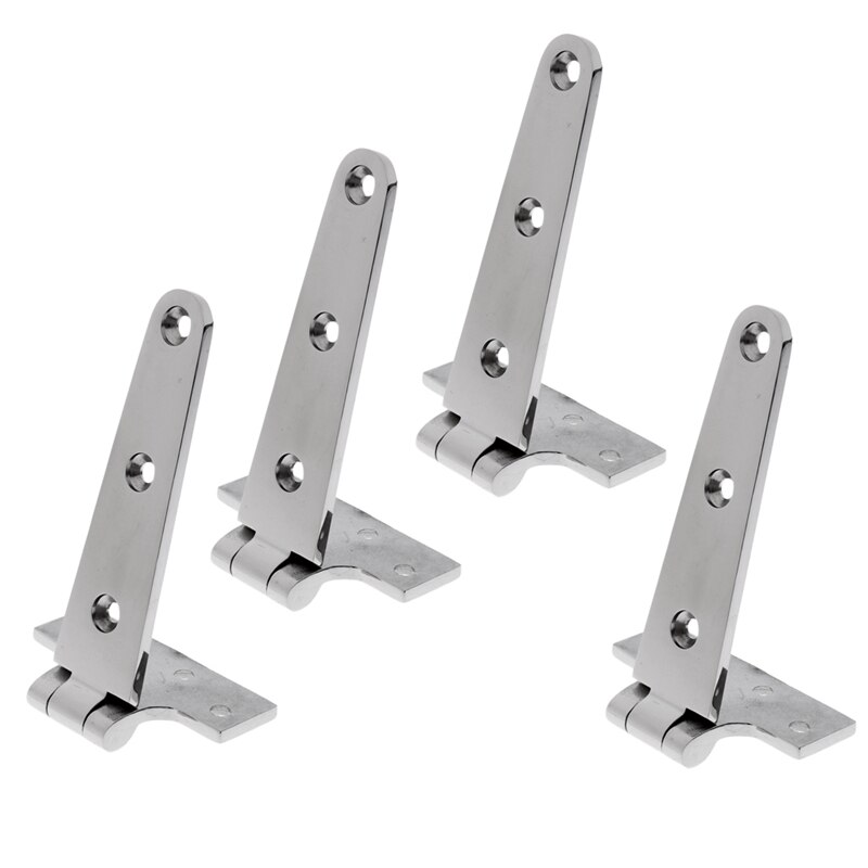 4 Pieces Marine Grade 316 Stainless Steel Door Hatch Hinge Boat/Yacht Hardware High Polished Surface: Default Title