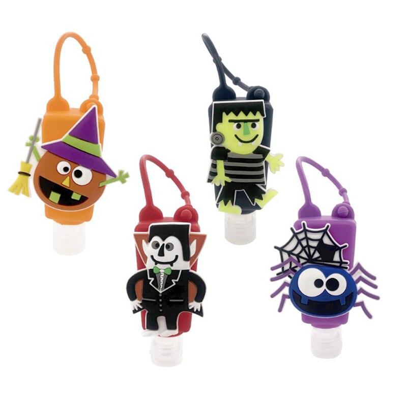 1PC 30ml Halloween Silikon Mini Hand Sanitizer Hand Gel Halfter Tragbare Sicher Gel Halfter Reise Shampoo Seife Spender flasche: 1