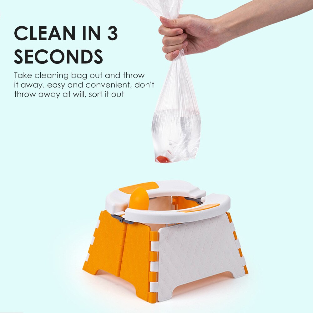 Toilet Car Mobile Folding Toilet Portable No-clean Children's Bedpan Urinal