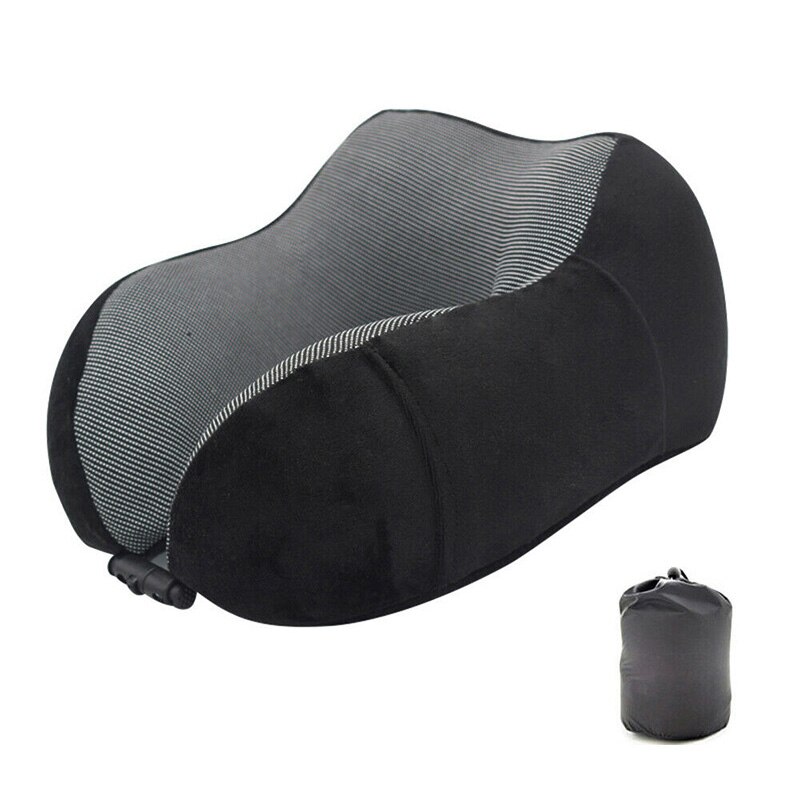 Travel Neck Pillow Memory Foam U-shaped Neck Support Headrest Travel Pillows MSU88