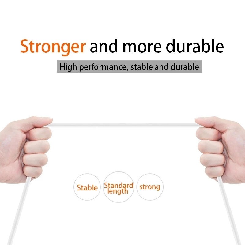 5A Usb Type C Kabel Voor Samsung S11 S20 S21 S9 Xiaomi X3 Huawei P30 P40 Pro Snel Opladen Mobiele telefoon Opladen Draad Witte Kabel