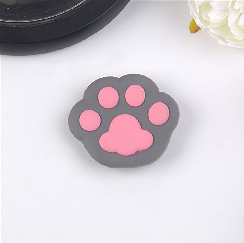 chat mignon dessin animé mobile anneau telephone portable porte carte accessoires telepsupport pour téléphone universel Coloré Téléphone Portable Accessoire Support Support Extensible Téléphones Poignée de Support: Light pink paws