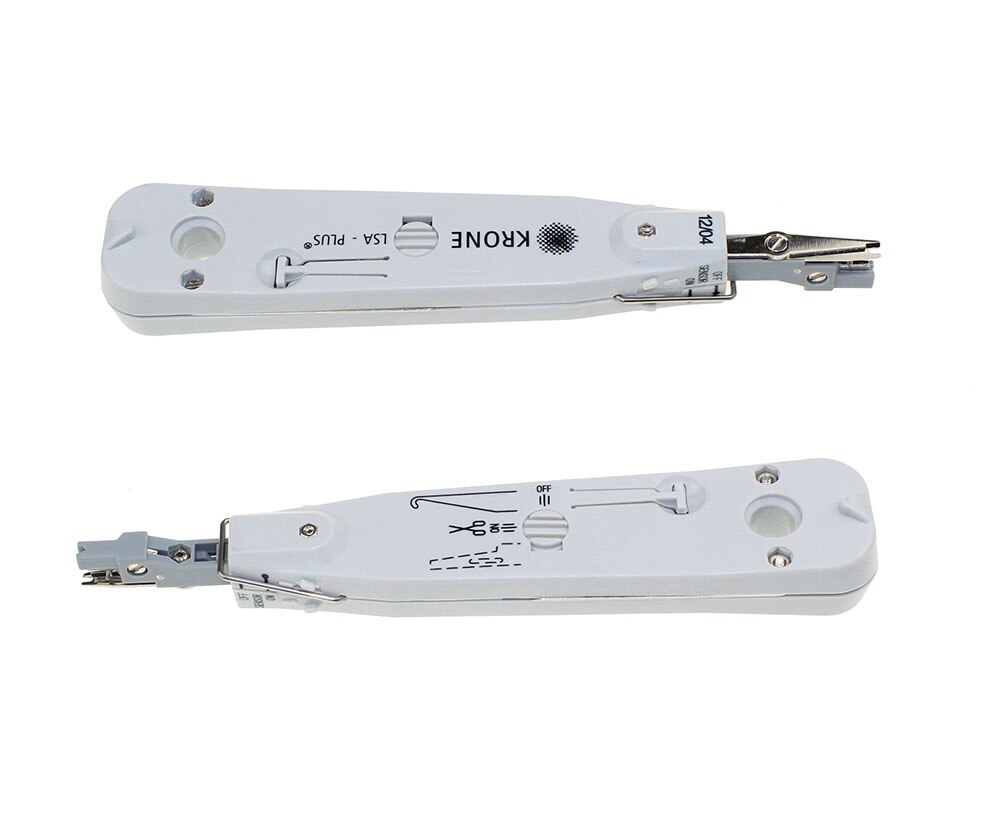 10 stk krone lsa-plus punch down værktøj med sensor til ethernet lan netværk kat 5 rj45 telecom telefon ledning  rj11 kabel patch panel