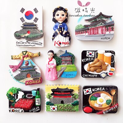 Stereo 3D Korea Toerisme Souvenir Koelkastmagneet Koelkast Keuken Decoratie Che Ju Eiland Fotopapier Meaasge Sticker Plakken
