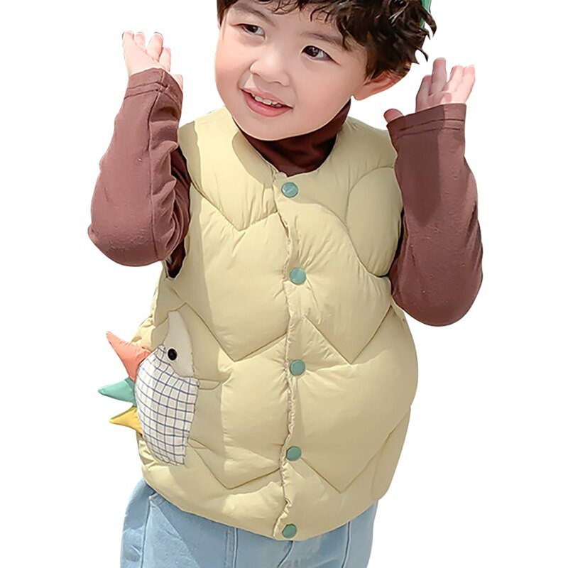 Enfants gilet à capuche manteau enfants dessin animé impression veste hiver bébé garçons fille vêtements d'extérieur chauds tenues vêtements d'extérieur: M / L
