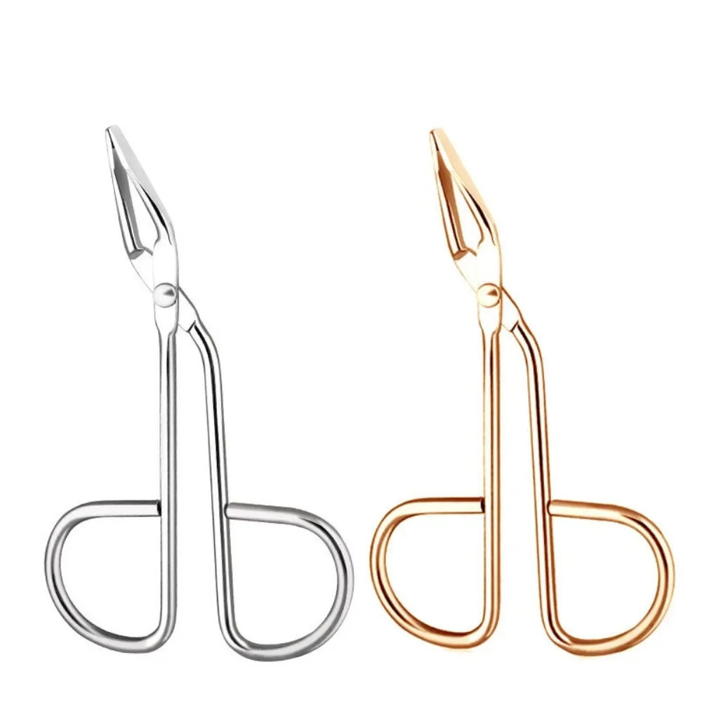 Schaar Gevormde Wenkbrauw Pincet Platte Kop Wimper Pincet Fijne Haren Trekker Oog Wenkbrauw Clips Neus Haar Verwijdering Schoonheid Make-Up Tools
