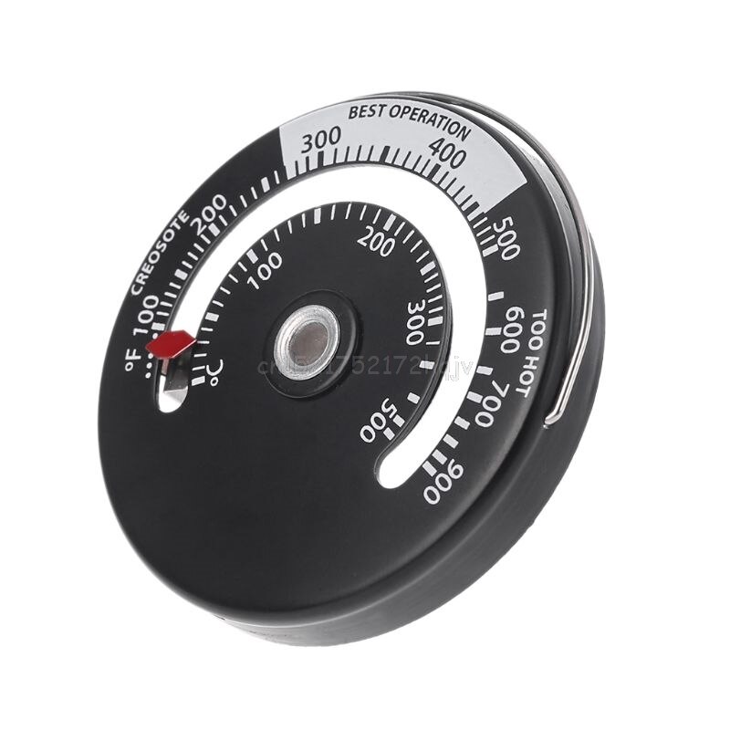 Kachelpijpthermometer houtkachel pelletkachel verbrandingsindicator verwarmingstemperatuurmeter houtkachel kachelpijpventilator thermometer  d05