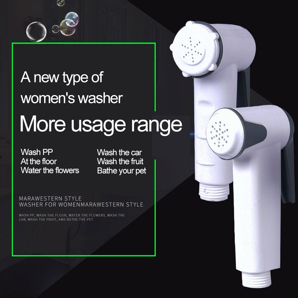 Handheld Draagbare Luier Bidet Wc Shattaf Sproeier Badkamer Wc Bidet Douchekop Nozzle Met Telefoon Douche