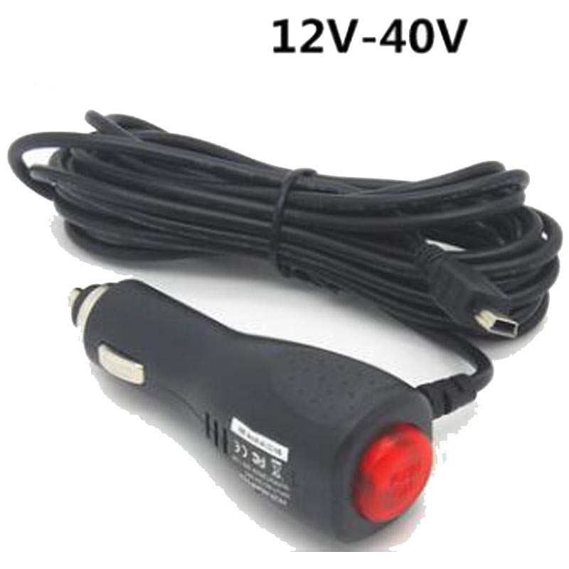 adapter ładowarki USB z przełącznikiem robić automatyczny kamera samochodowa nawigacja GPS wejście 12V - 40V wyjście 5V 2A długość kabla 3.5m uniwersalny